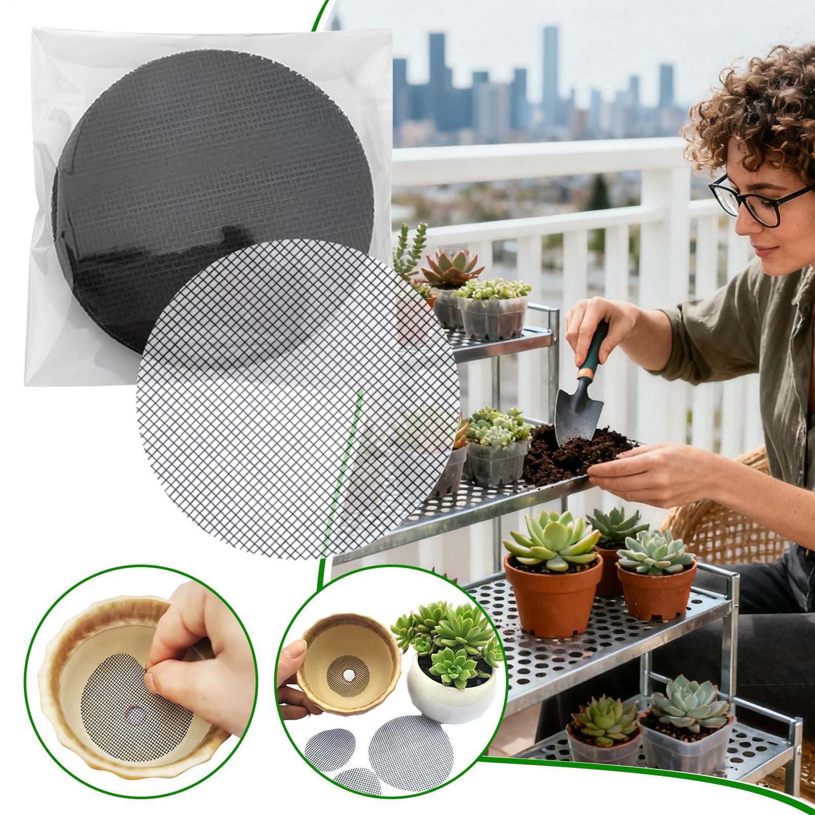 50-Piece Drainage Mesh Screen  - Net Pot 3 Inch ulasan dan harga